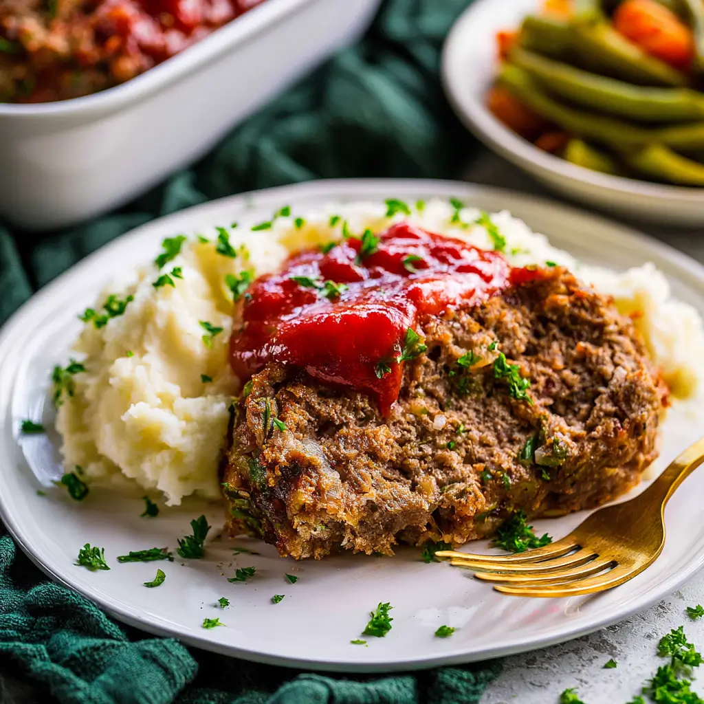 Delicious Cracker Barrel Meatloaf with Ritz crackers and sweet-tangy glaze.