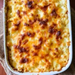 Deliciously creamy Baked Macaroni and Cheese topped with a crunchy Panko-Parmesan layer.