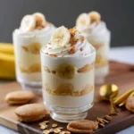 Delicious Banana Pudding Parfaits with layers of bananas, pudding, and vanilla wafers