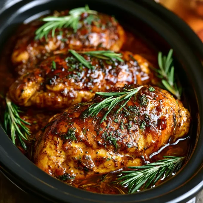 Juicy Slow Cooker Chicken Breast recipe, perfect for easy meals and sandwiches.