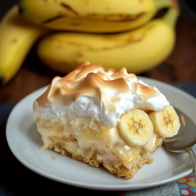 Delicious Southern Banana Pudding layered with vanilla wafers and bananas.