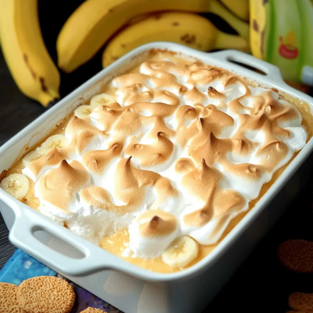 Delicious Southern Banana Pudding layered with vanilla wafers and bananas.