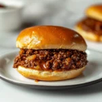 Delicious homemade Sloppy Joes served on toasted buns with a rich, zesty sauce.