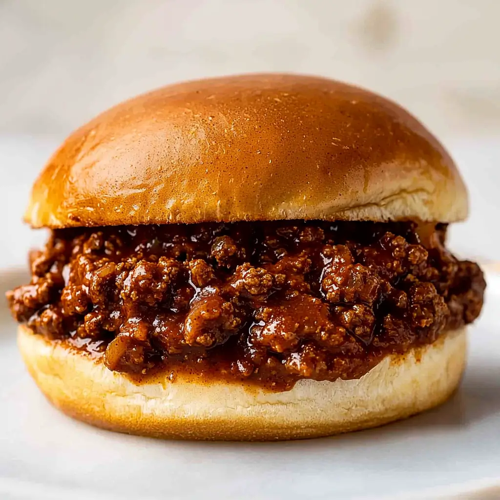Delicious homemade Sloppy Joes served on toasted buns with a rich, zesty sauce.