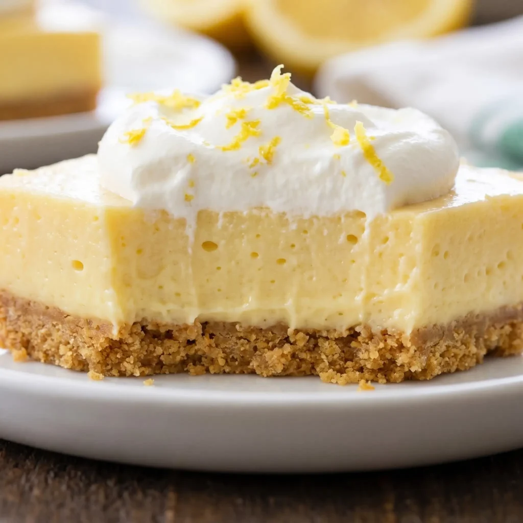 Creamy Lemon Bars on a cooling rack with a buttery crust, smooth lemon filling, and fresh lemon slices